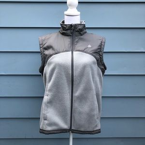 Outdoor fleece vest.  Keeping you warm! Nice!